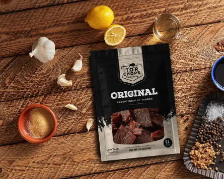 Beef jerky, Best beef jerky, TOP Chops Beef Jerky, Beef Jerky store near me, Teriyaki beef jerky, Original beef jerky, Sweet & Spicy Beef Jerky, Beef jerky flavors, TOP Chops Jerky, Red Chilli Pepper Jerky,